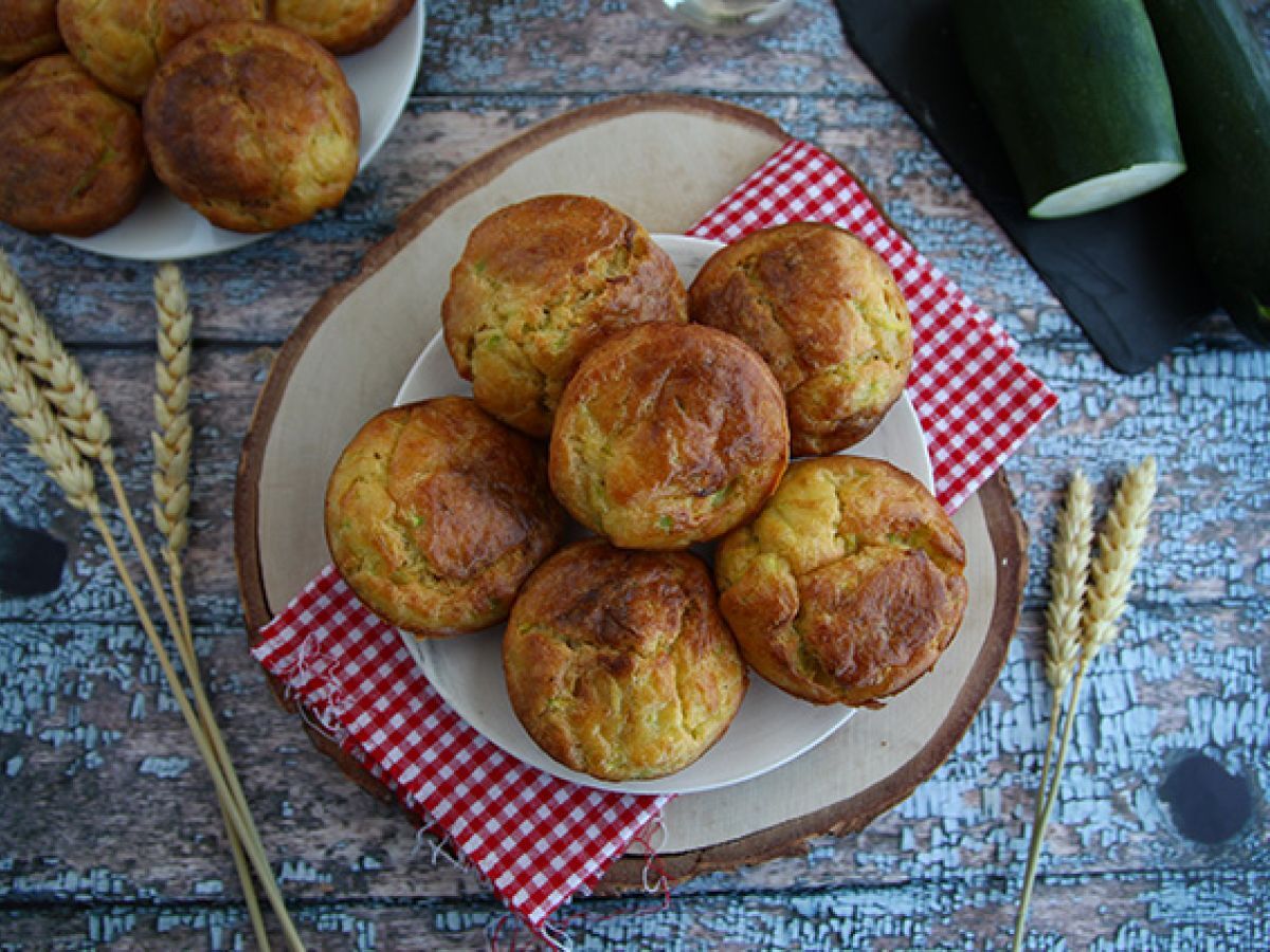 Muffins med zucchini och getost - foto 2
