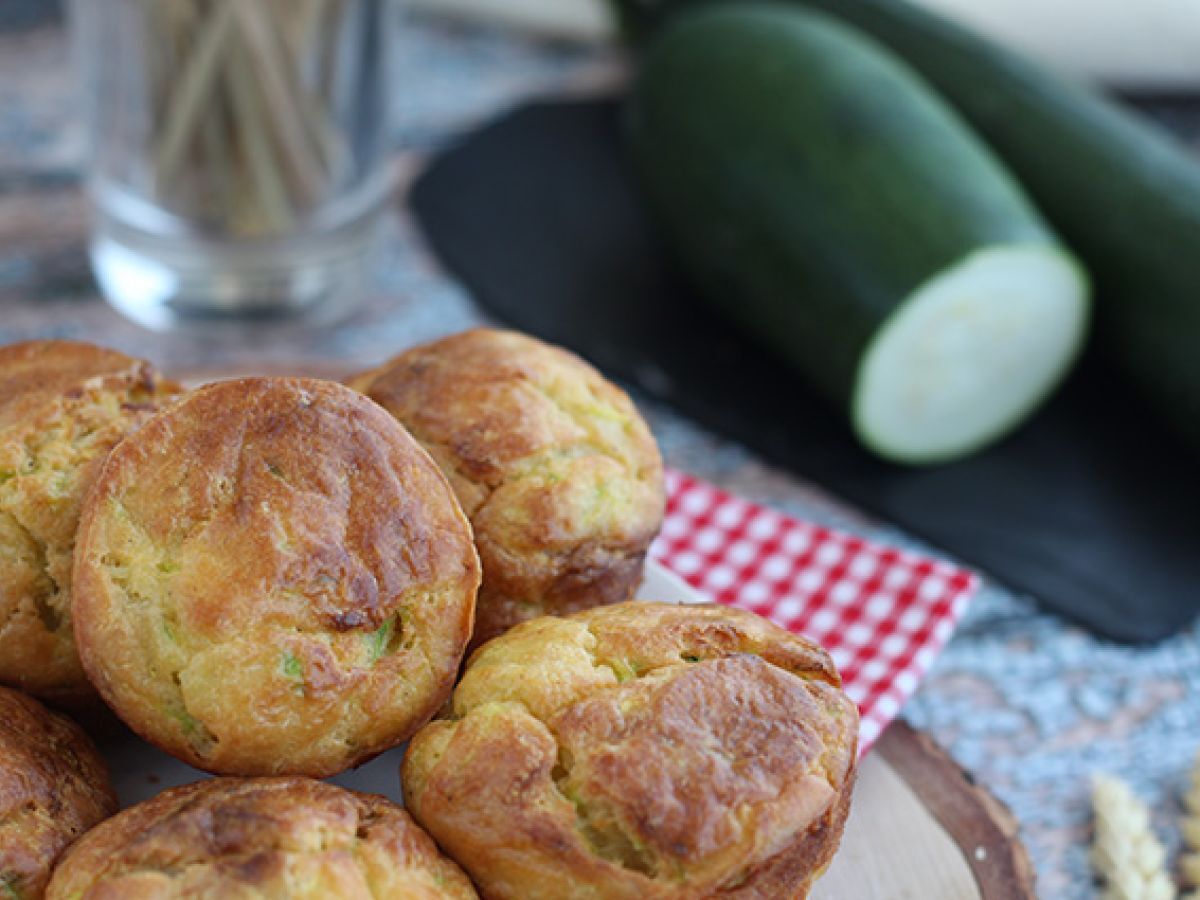 Muffins med zucchini och getost - foto 3