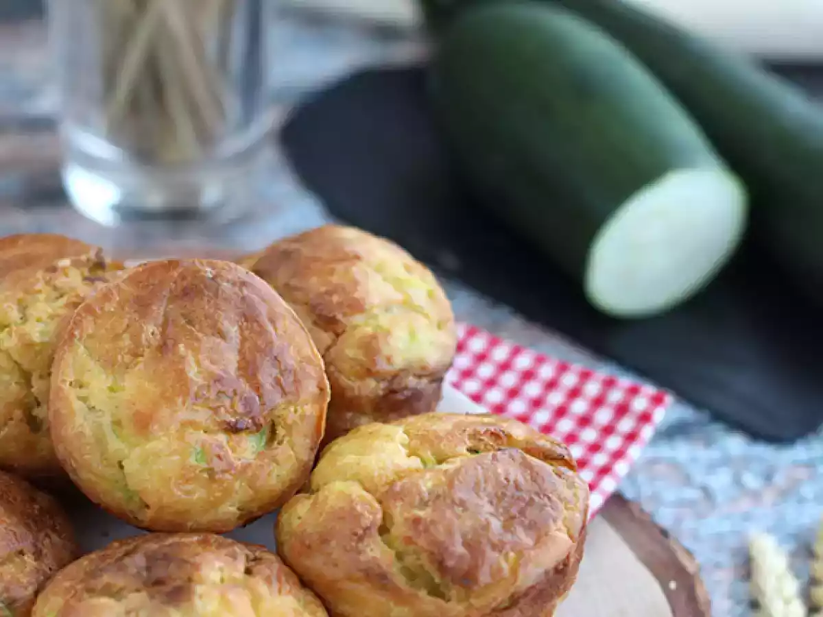 Muffins med zucchini och getost - foto 3