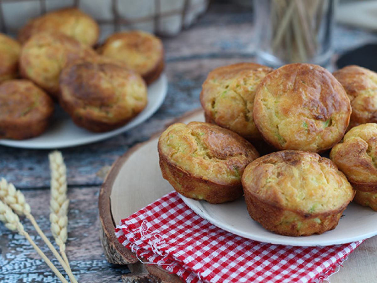 Muffins med zucchini och getost - foto 5