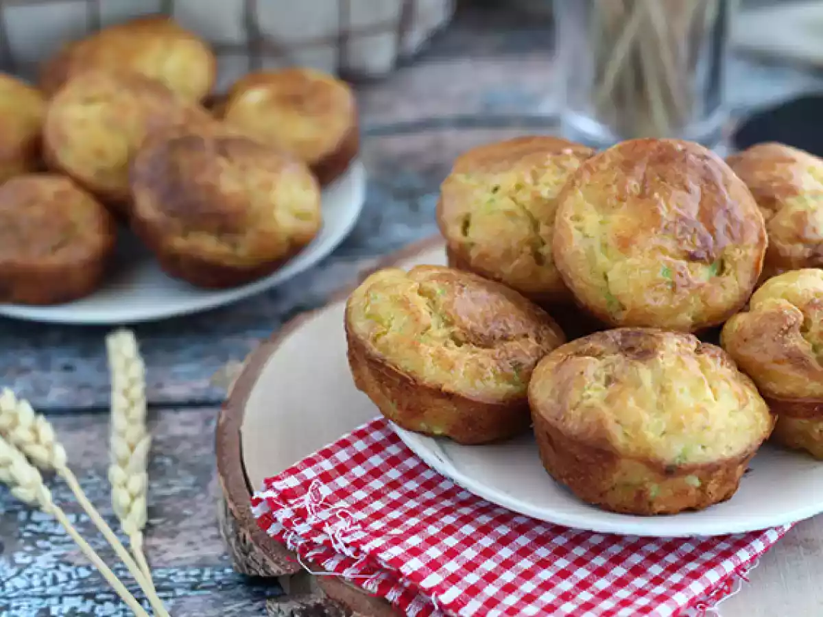 Muffins med zucchini och getost - foto 5