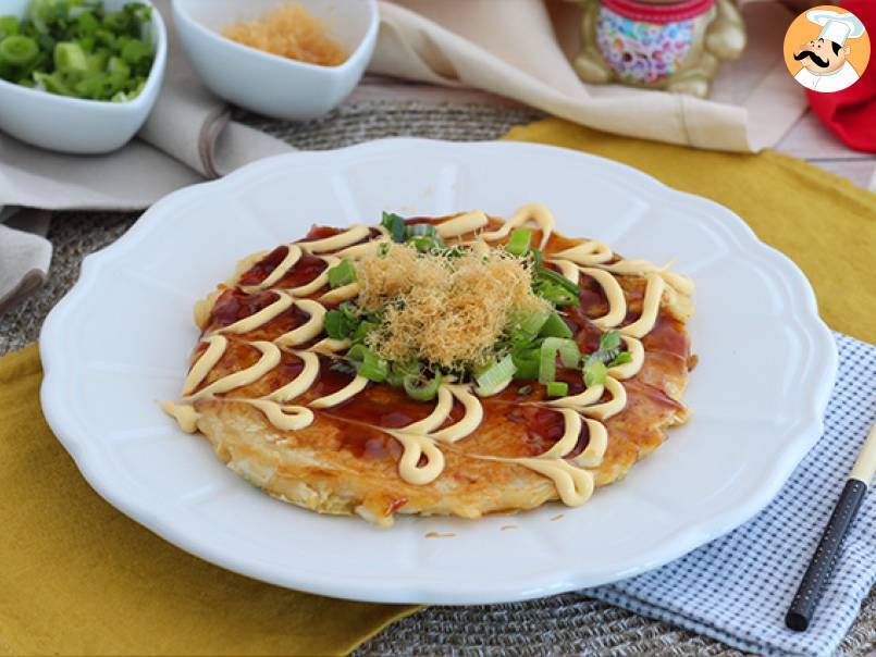Okonomiyaki - japansk omelett