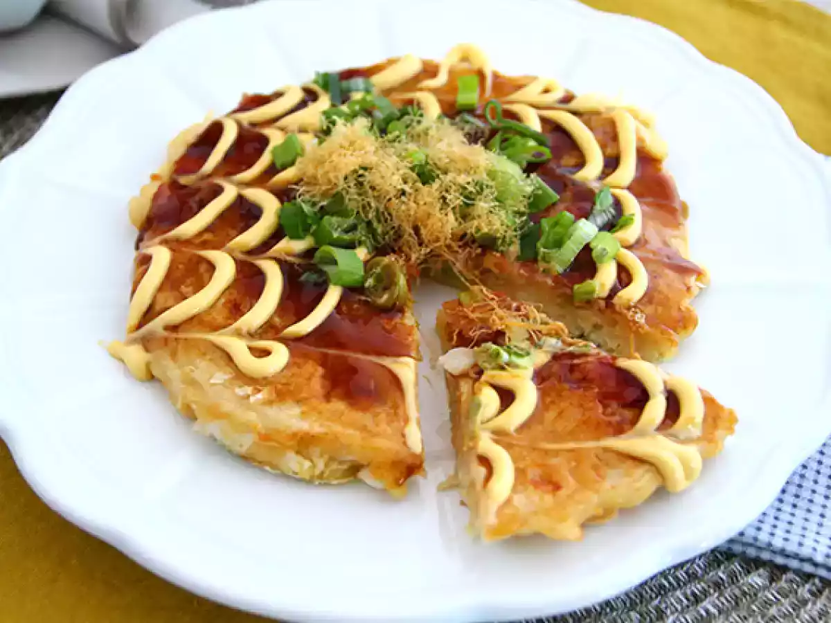 Okonomiyaki - japansk omelett - foto 4