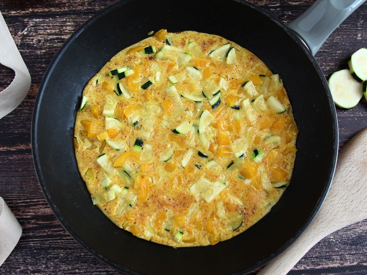 Omelett med paprika och zucchini - foto 2