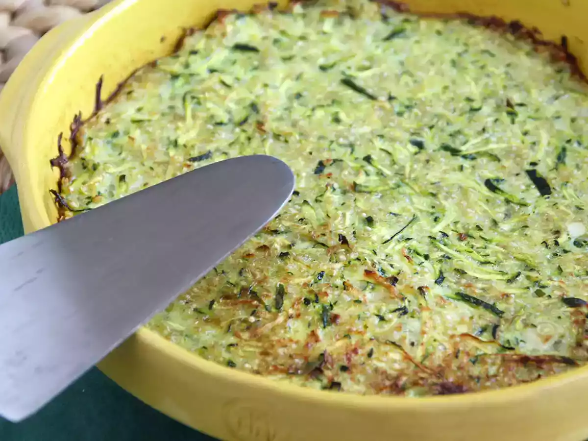Omelett med zucchini och quinoa - foto 2