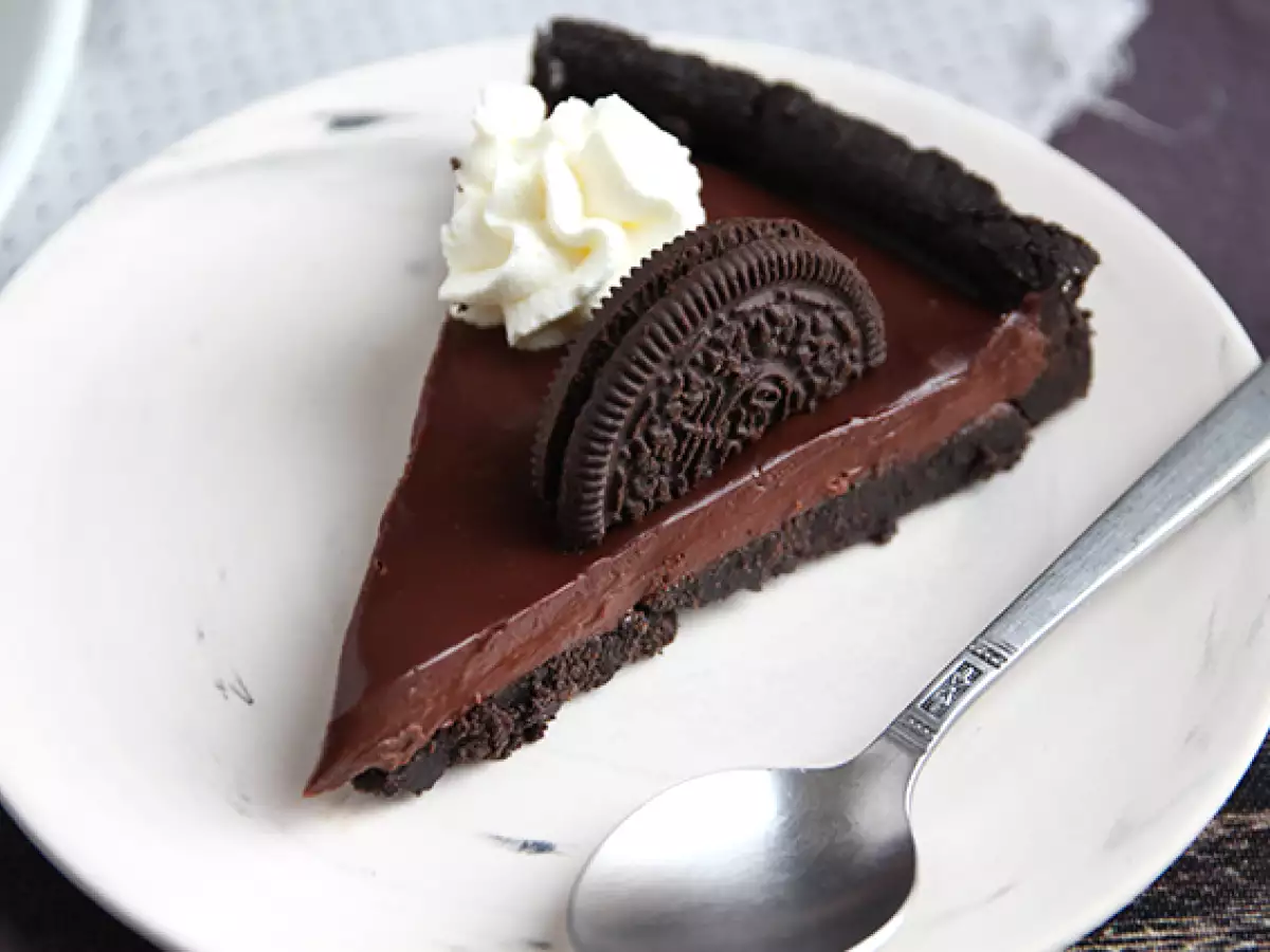 Oreo- och chokladtarte utan ugn - foto 3