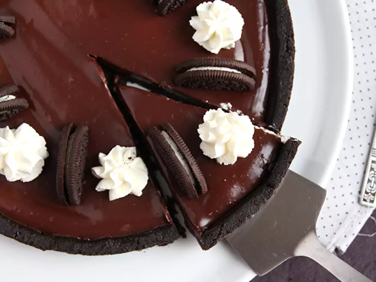 Oreo- och chokladtarte utan ugn - foto 5