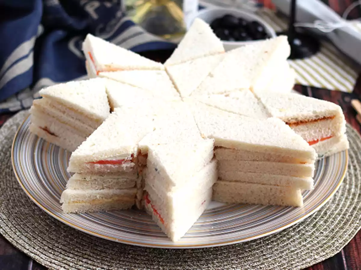 Origami överraskningsbröd med stjärna