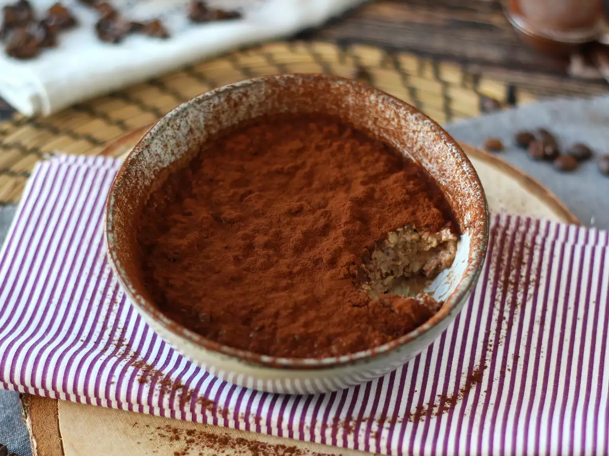 Overnight oats med tiramisu-smak – den perfekta frukosten med kaffe och kakao! - foto 4