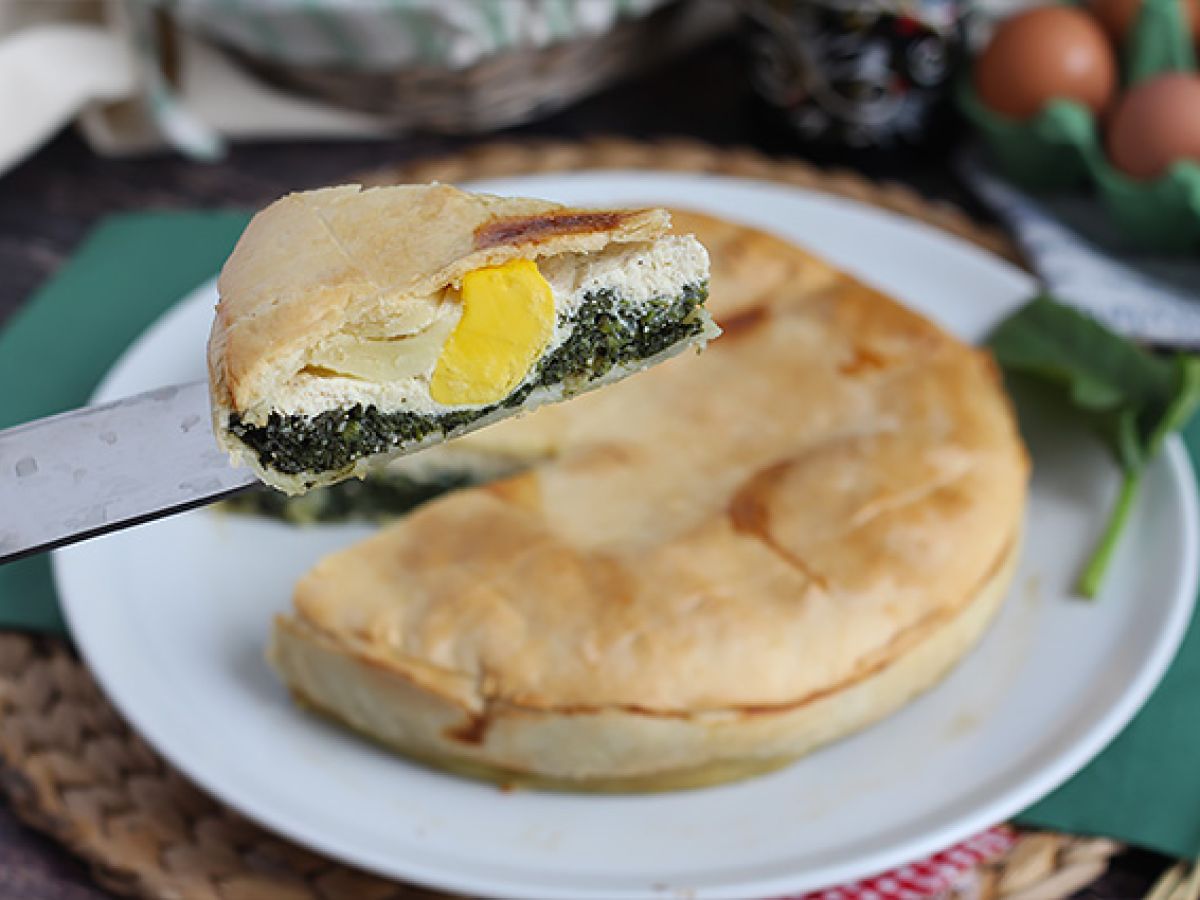 Paj med spenat, ricotta och ägg - italiensk Torta Pasqualina - foto 3