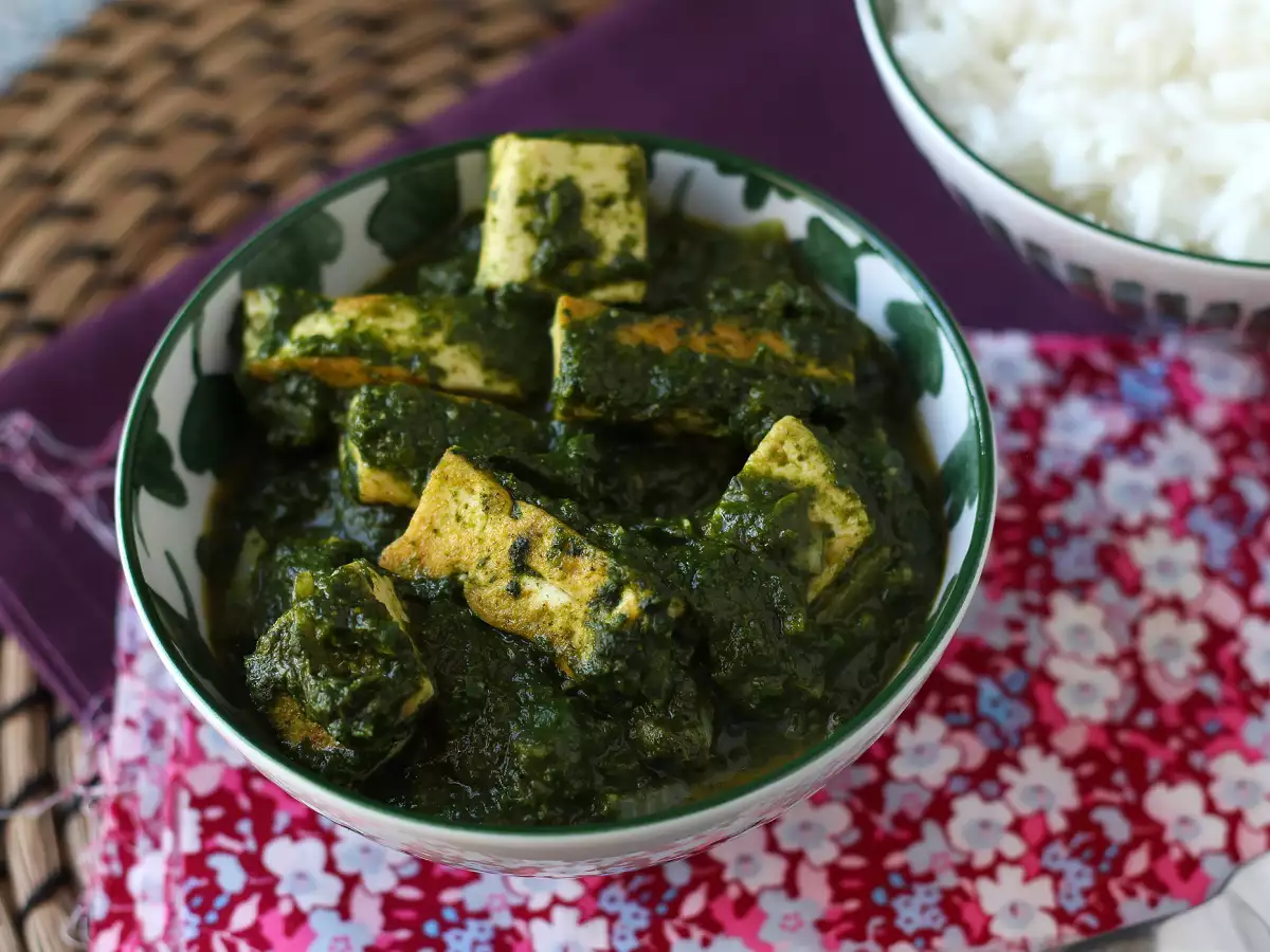 Palak tofu: indisk curry med spenat och tofu - foto 4
