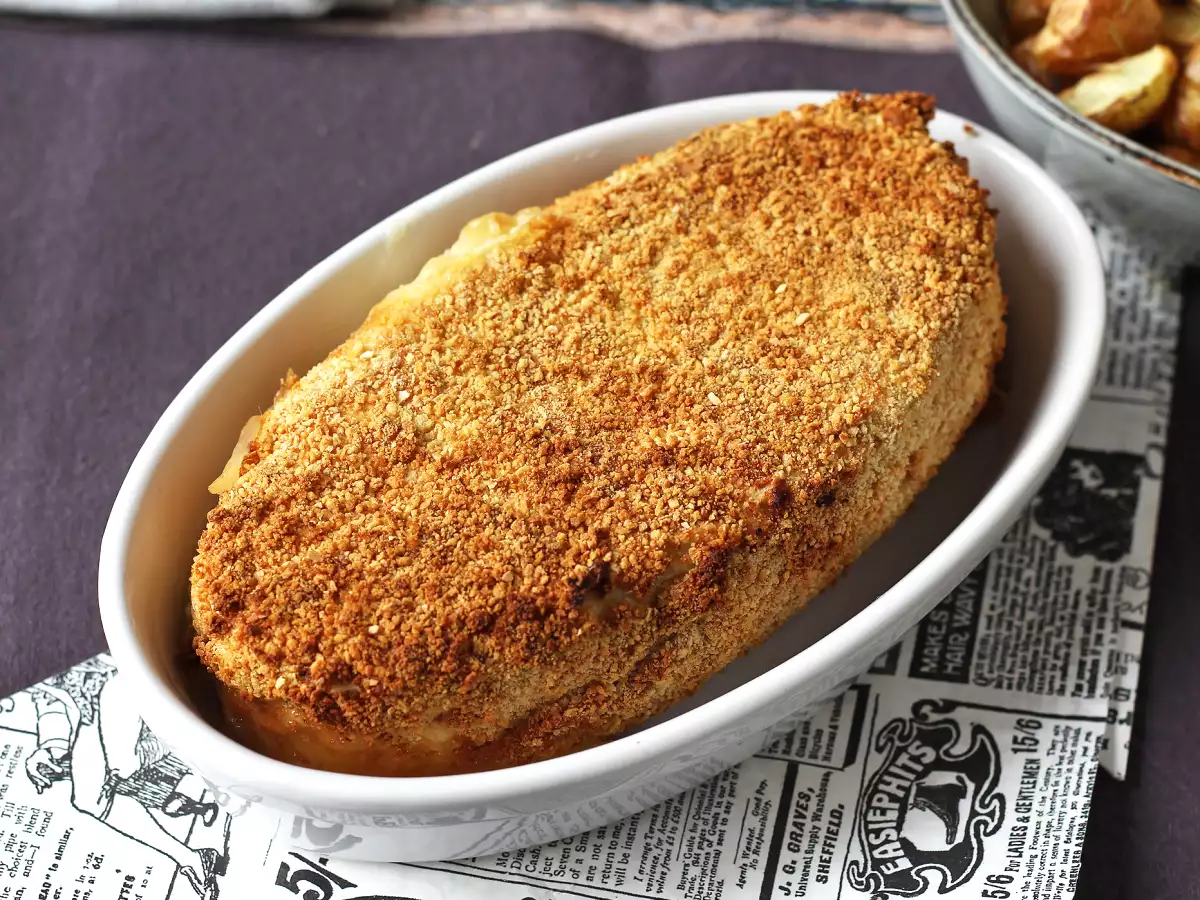 Panerad gudarnas kapris med airfryerpotatis - foto 7