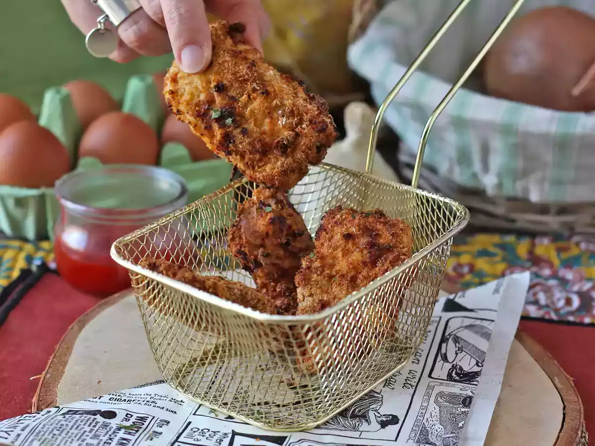 Panerad kyckling i Air Fryer: lätt och klar på 20 minuter