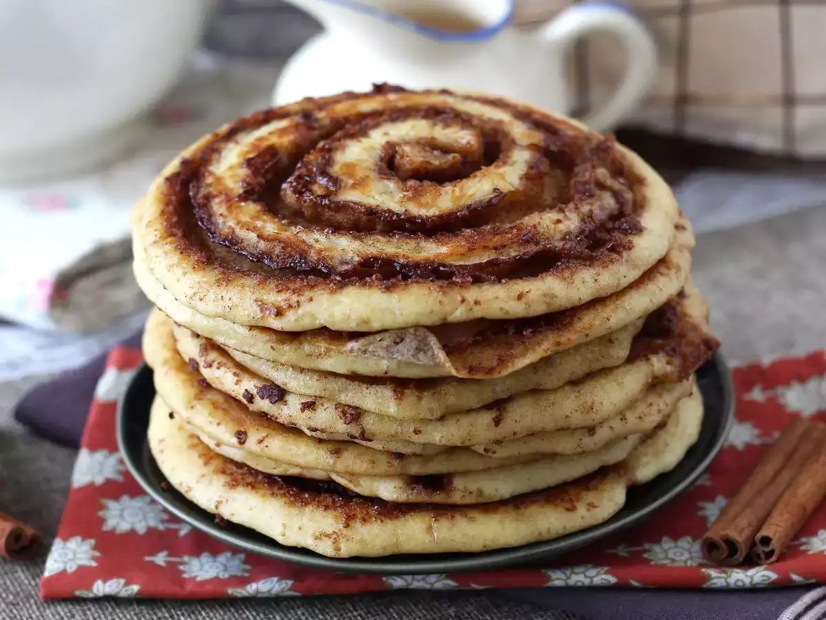 Pannkakor med kanelbullar, för dem som älskar kanel - foto 2