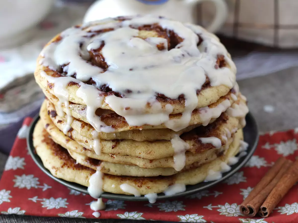 Pannkakor med kanelbullar, för dem som älskar kanel - foto 3