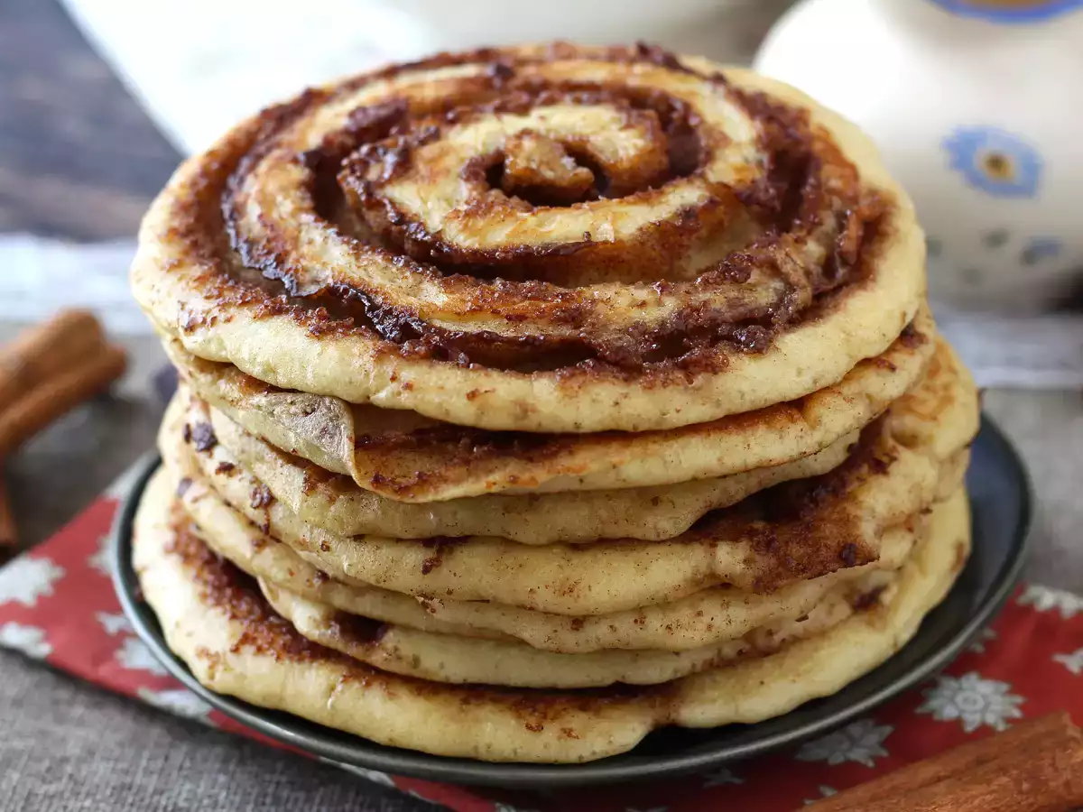 Pannkakor med kanelbullar, för dem som älskar kanel - foto 5