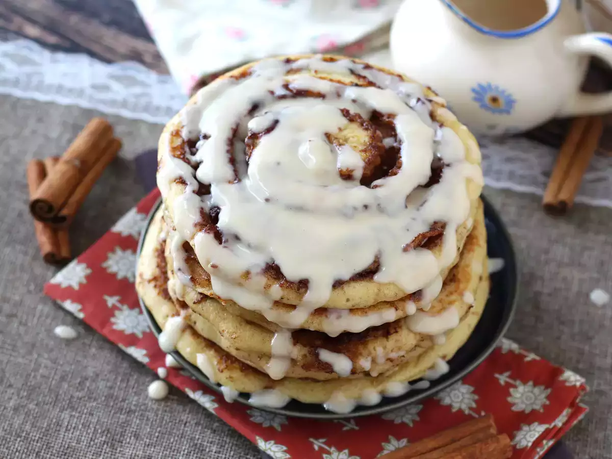Pannkakor med kanelbullar, för dem som älskar kanel - foto 6