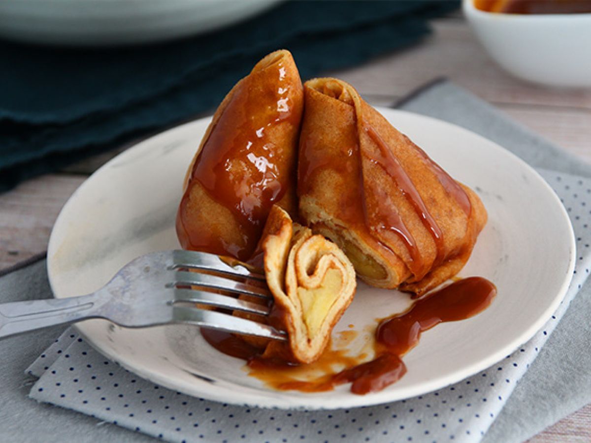 Pannkakssamoussas med karamelliserade äpplen - foto 3