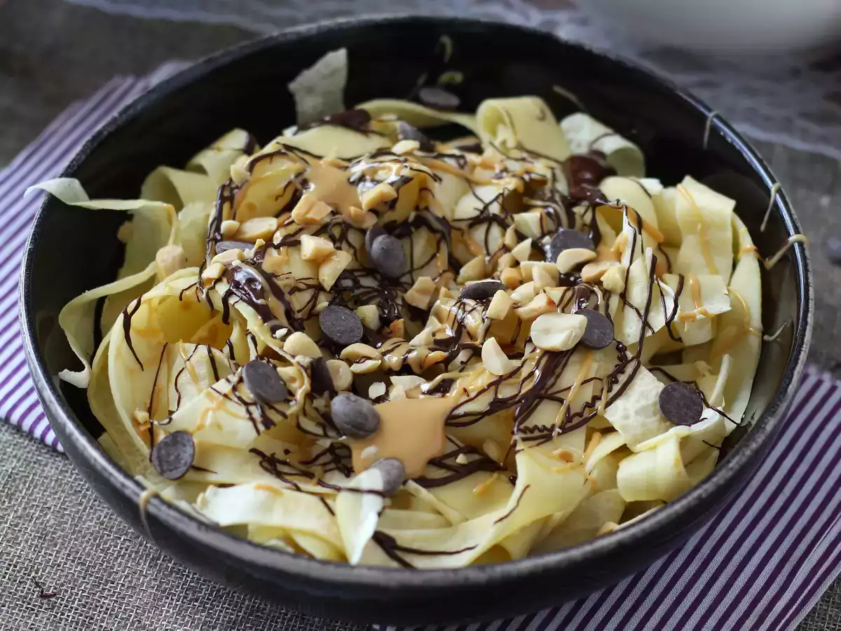 Pannkakstagliatelle med choklad och jordnötssmör! - foto 6