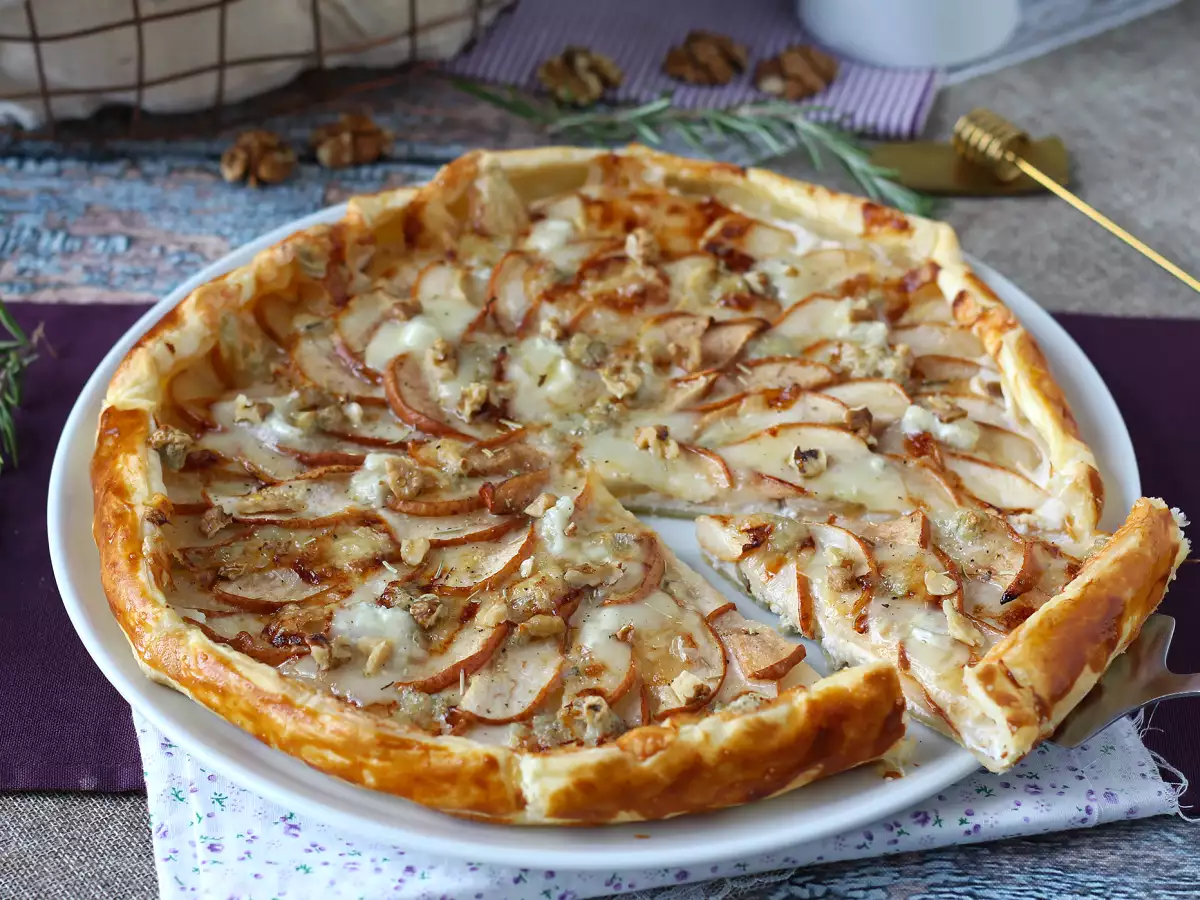 Pärontarte med gorgonzola och valnötter – sött och salt i perfekt harmoni - foto 4