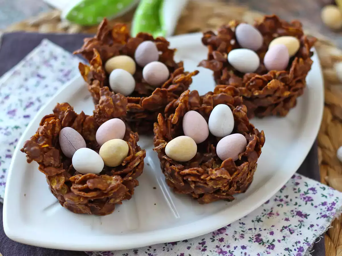 Påskbon av chokladflingor - foto 6