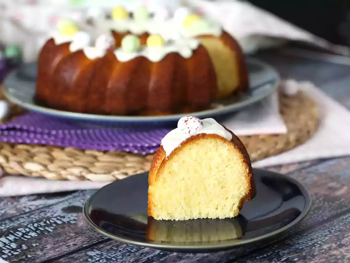 Påskbottentårta med citron och vit choklad - foto 3