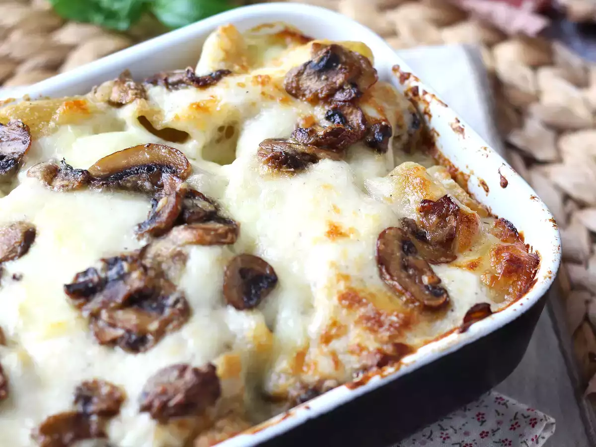 Pasta al forno ai funghi: det perfekta krämiga och trådiga receptet för hösten - foto 2