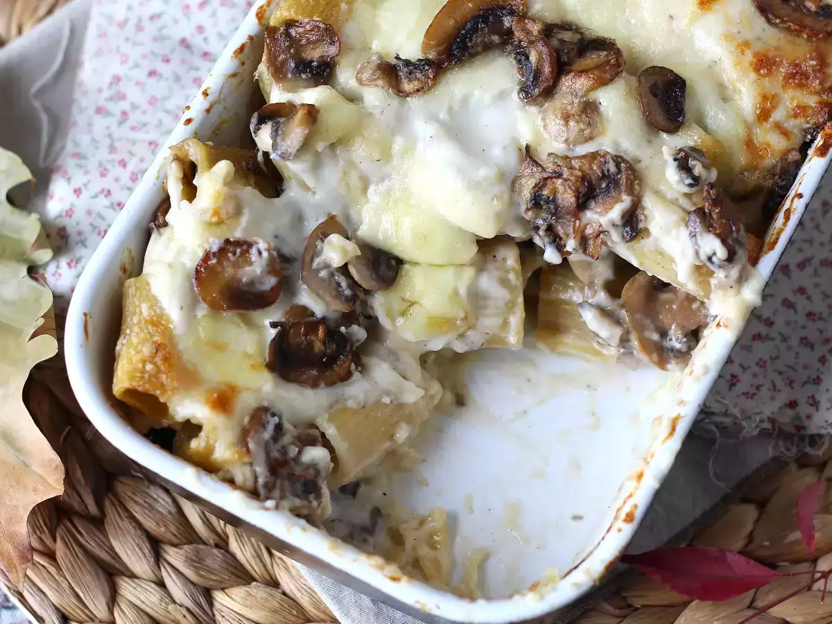 Pasta al forno ai funghi: det perfekta krämiga och trådiga receptet för hösten - foto 5
