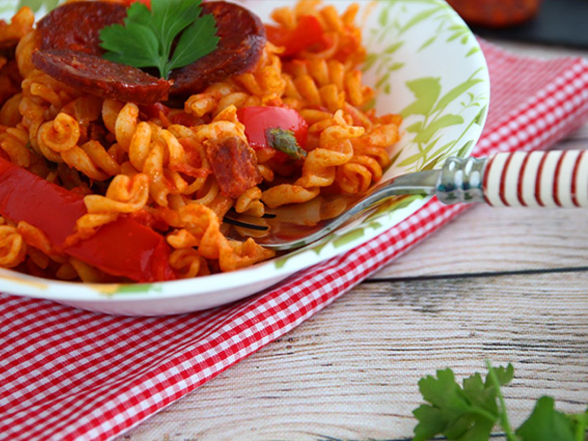Pasta med chorizo - foto 4