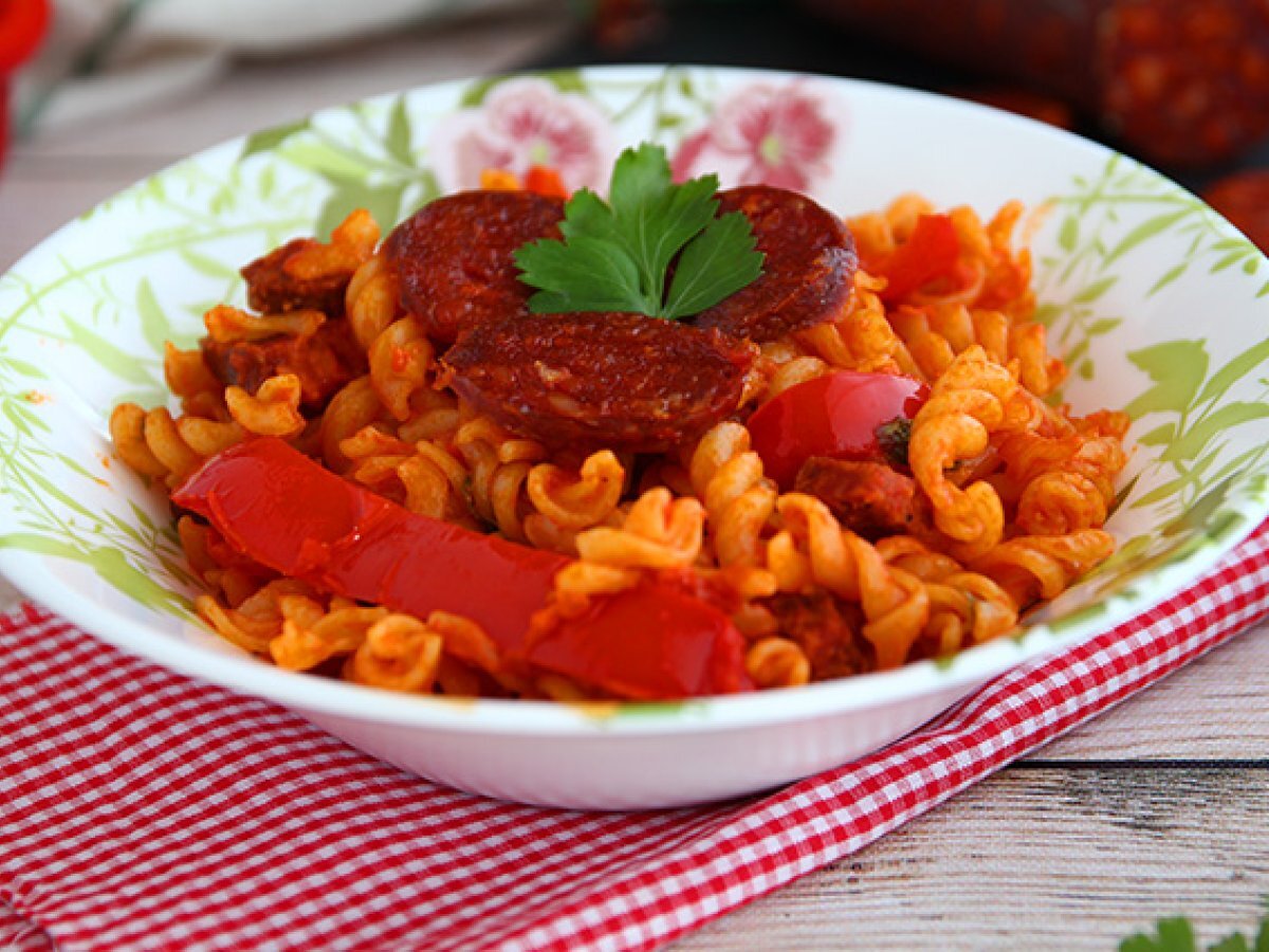 Pasta med chorizo - foto 5