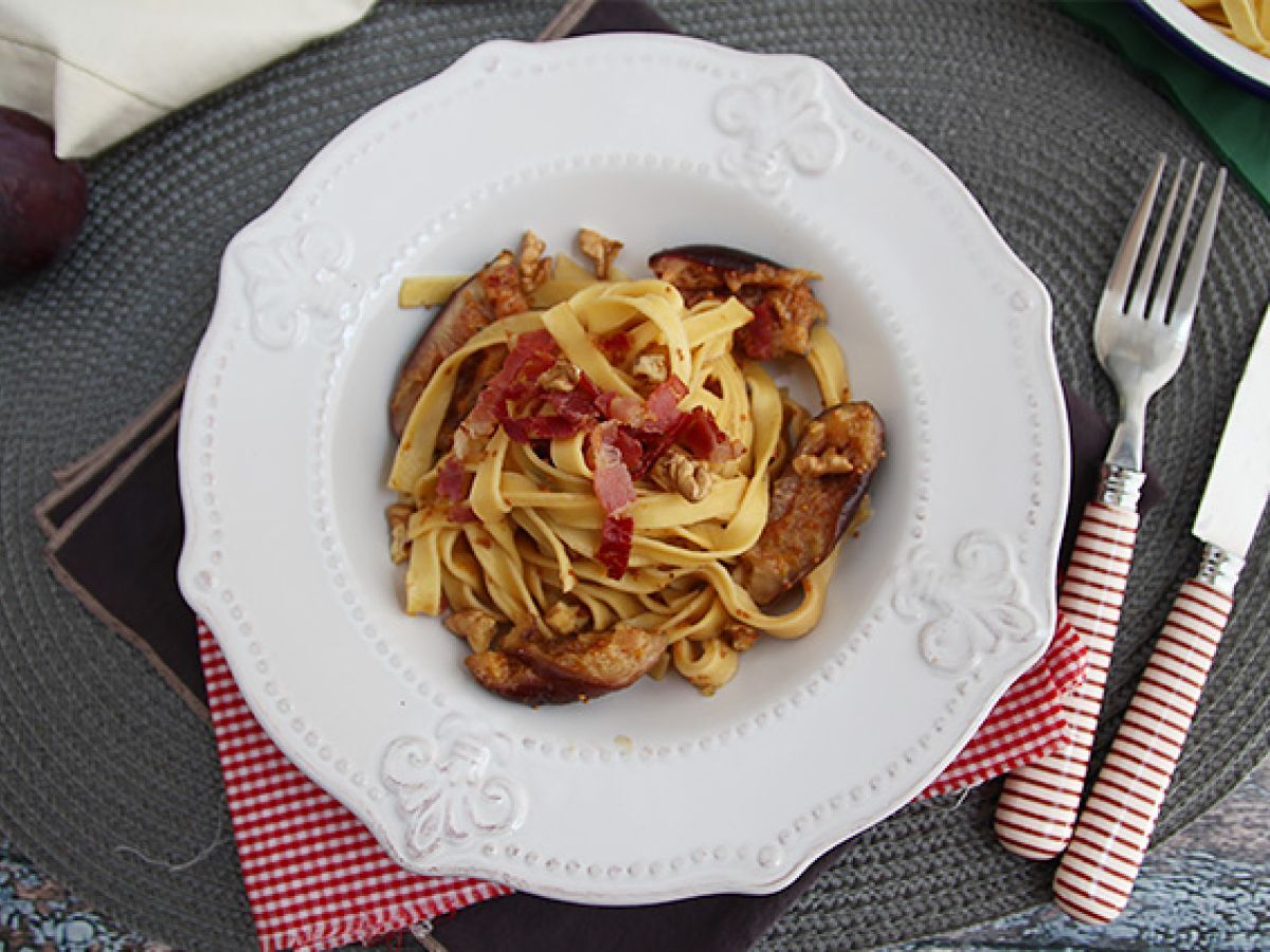 Pasta med fikon och pancetta - foto 5
