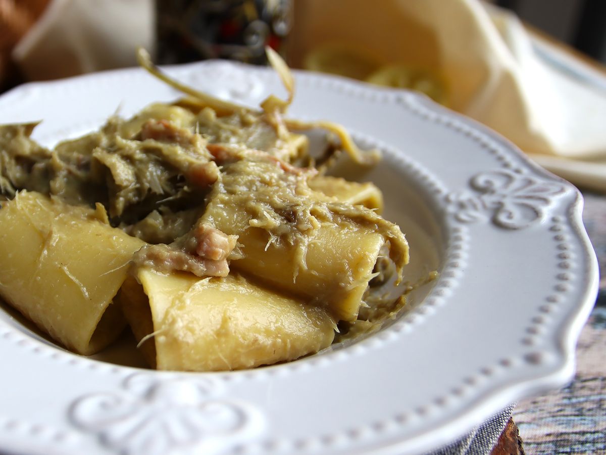 Pasta med kronärtskockor och bacon, en smakrik och lättlagad rätt - foto 4