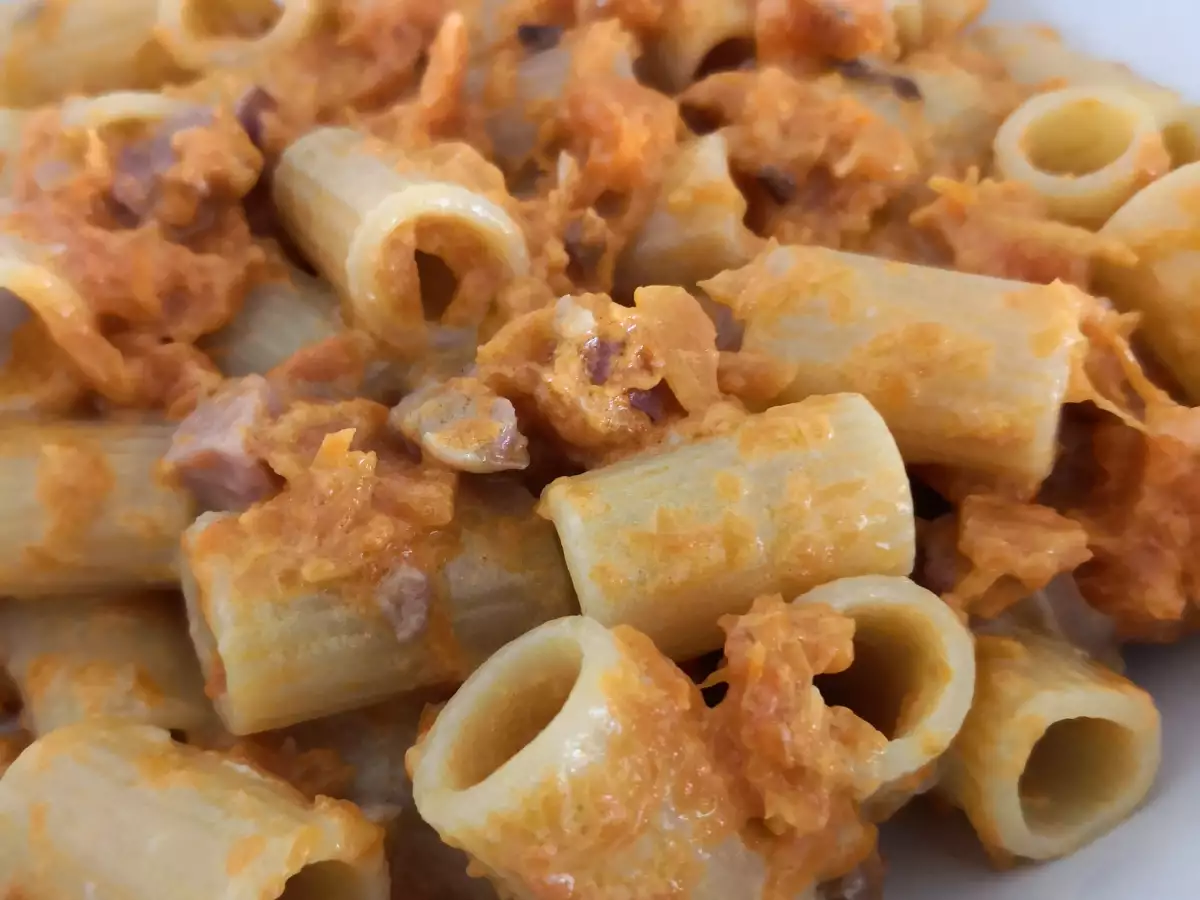 Pasta med pumpa och pancetta - foto 2