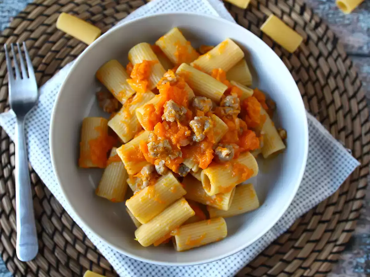 Pasta med pumpa och salsiccia - foto 4