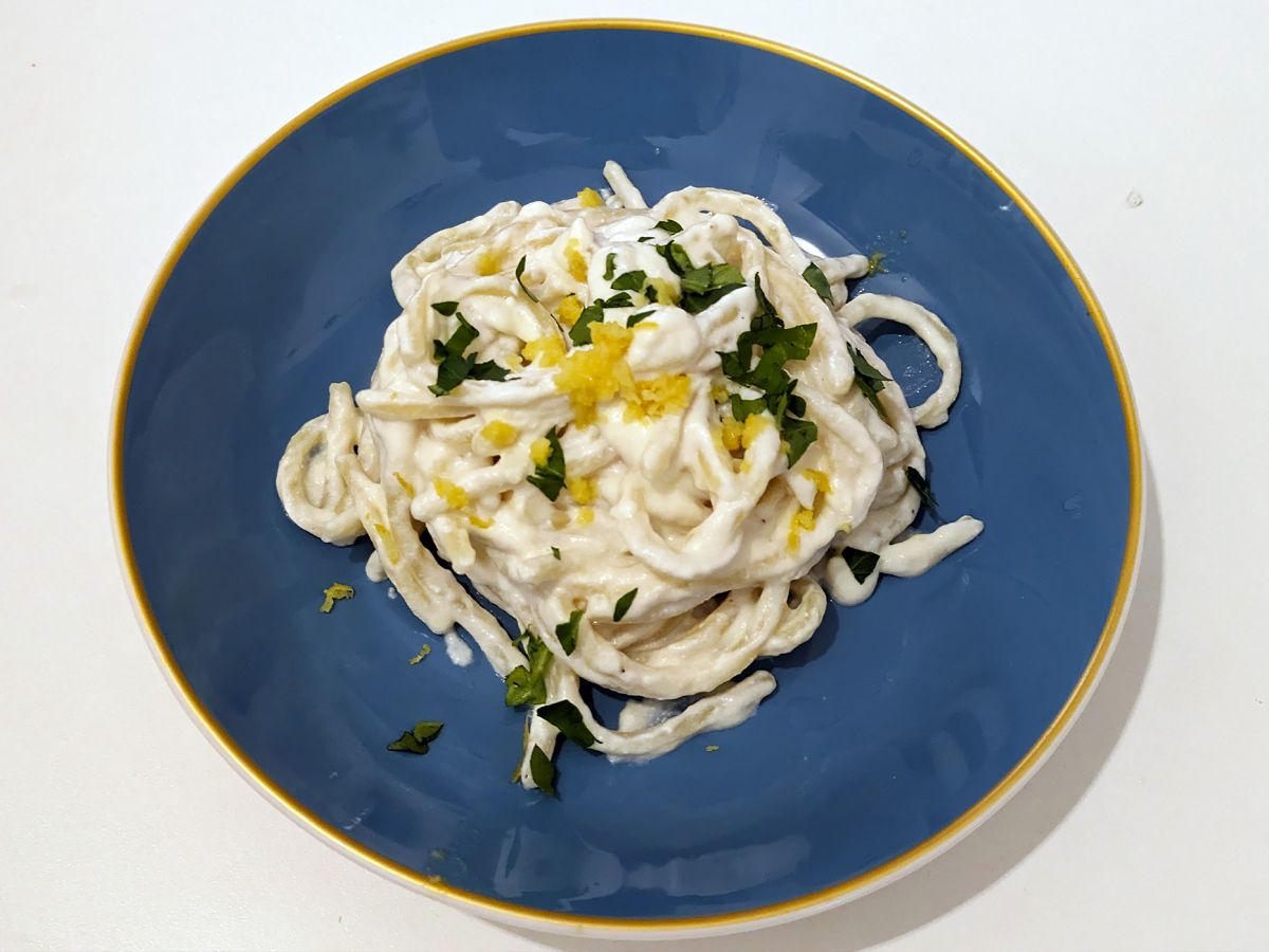 Pasta med ricotta och citron, en delikat första rätt som är mycket lätt att förbereda! - foto 4