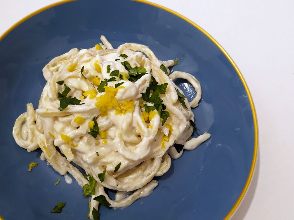 Pasta med ricotta och citron, en delikat första rätt som är mycket lätt att förbereda! - foto 5