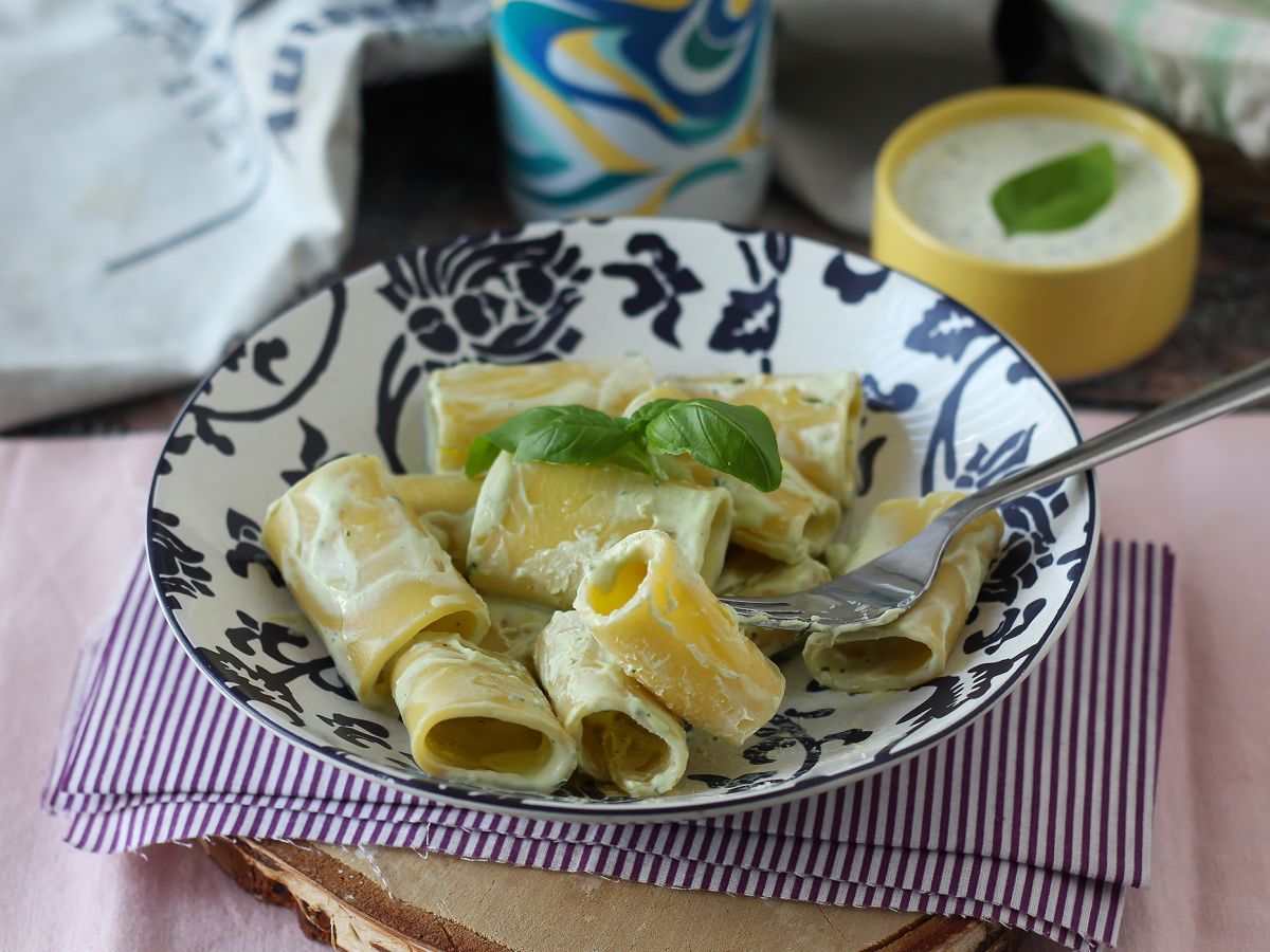 Pasta med ricottakräm och basilika - foto 2