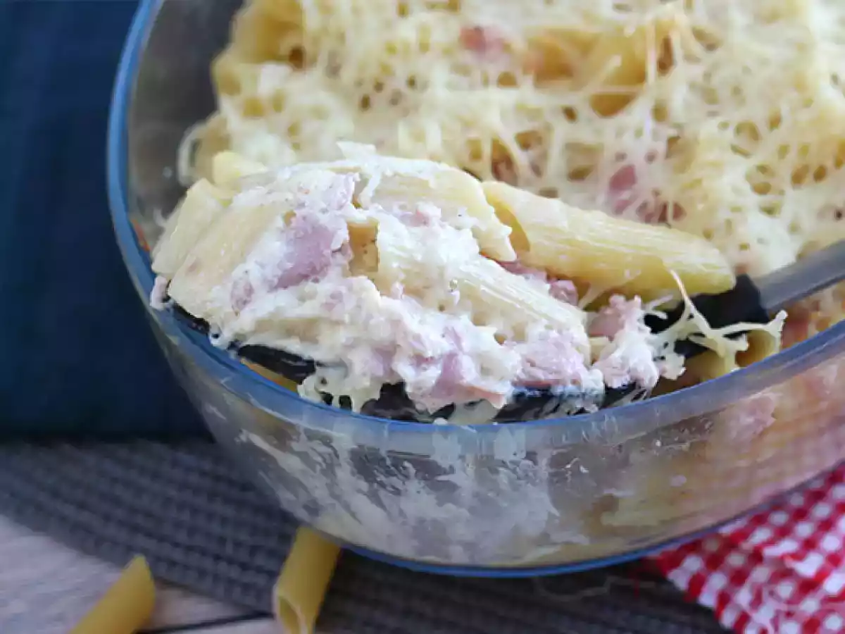 Pastagratäng med skinka och ost - foto 4