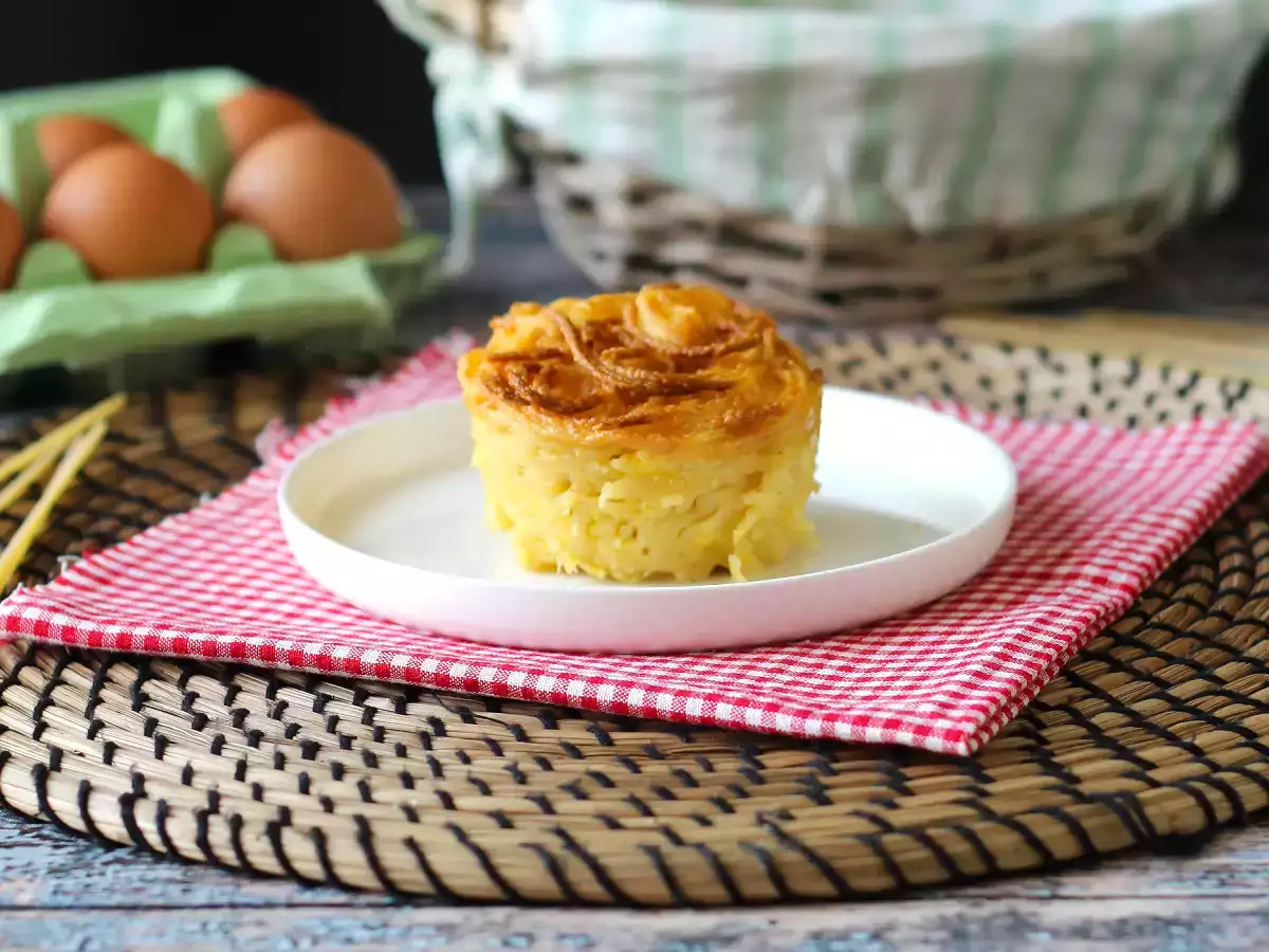 Pastaomelett i luftfritös