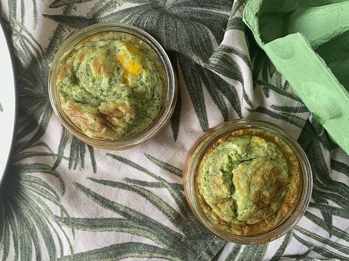 Pestoägg i ramekin
