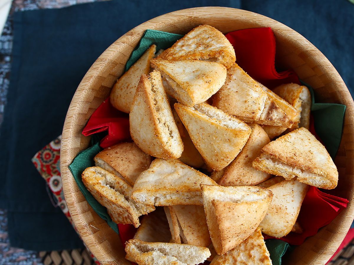 Pitabrödschips - snabb och enkel recept