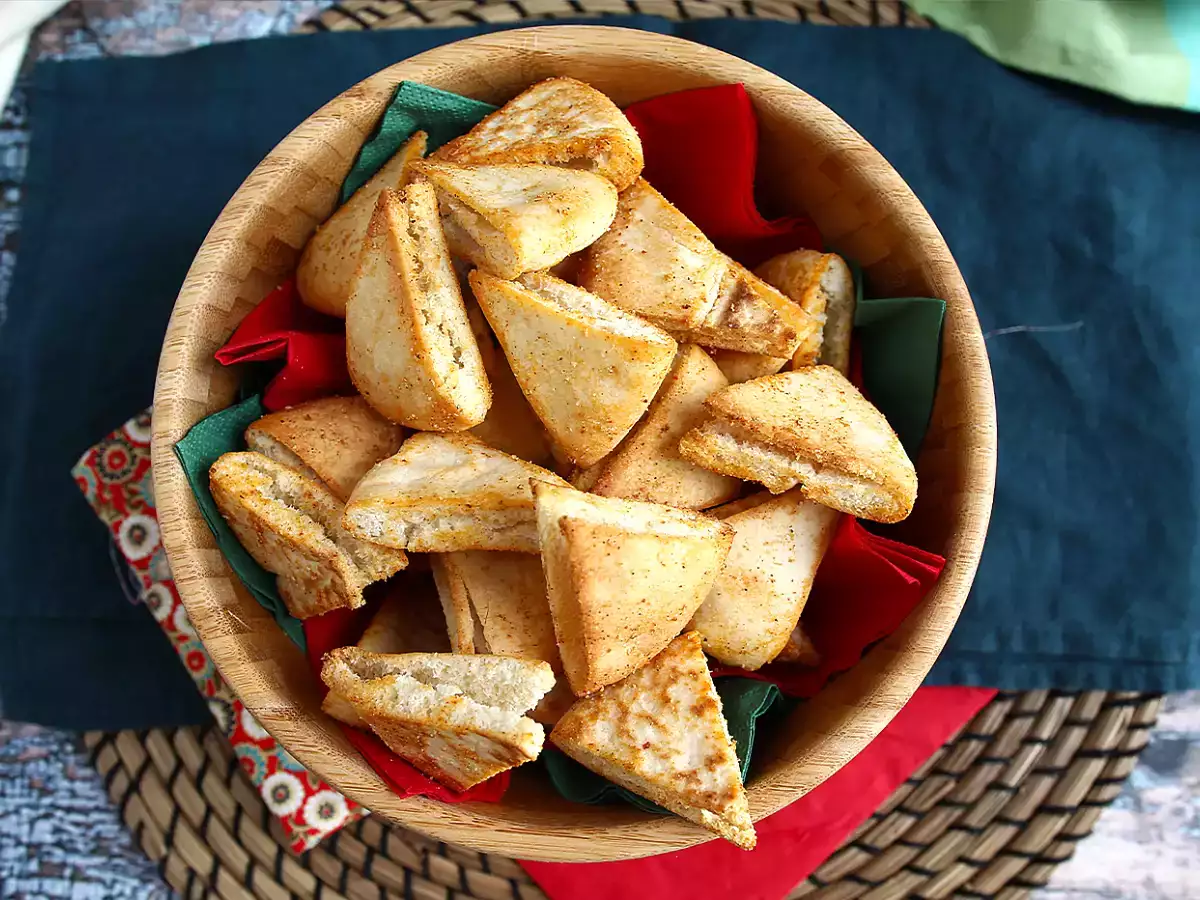 Pitabrödschips - snabb och enkel recept - foto 4
