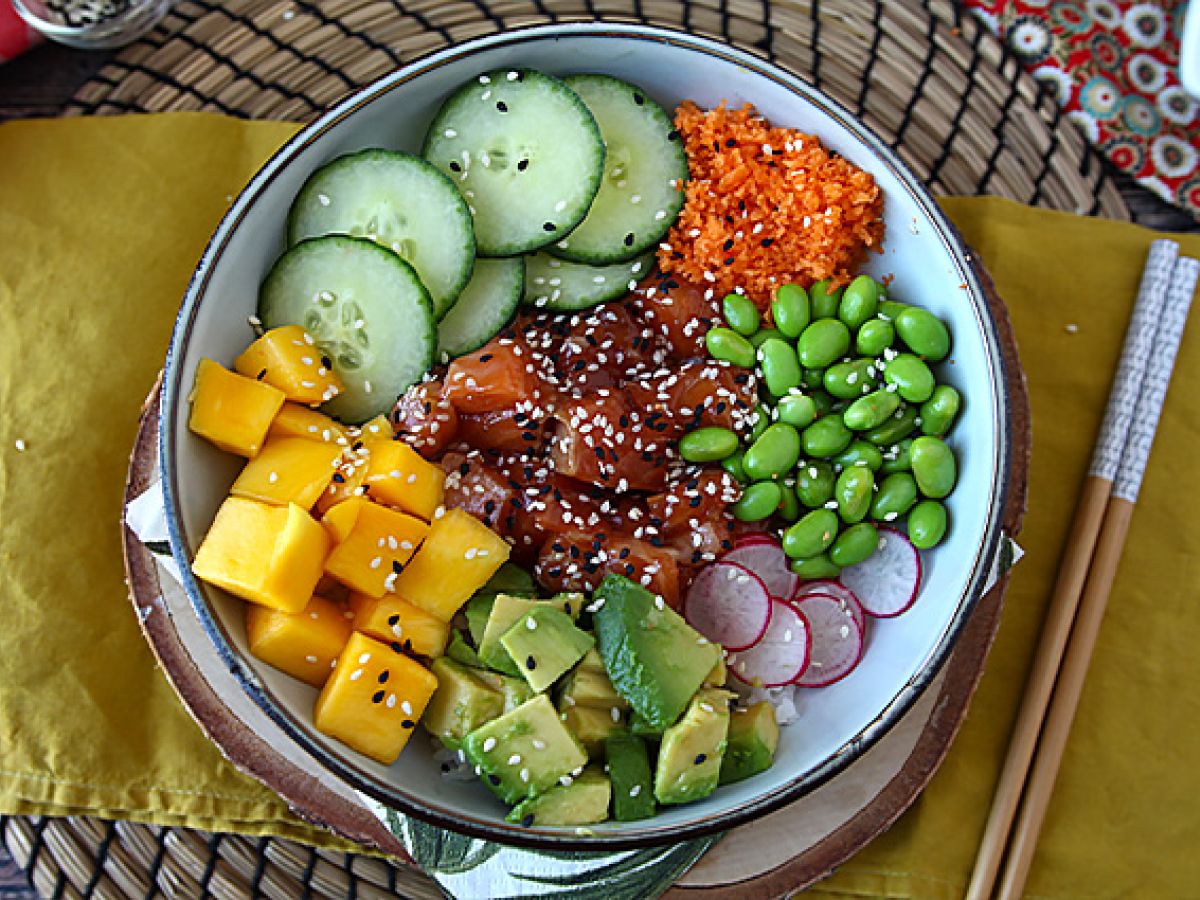 Poké bowl med lax - foto 2