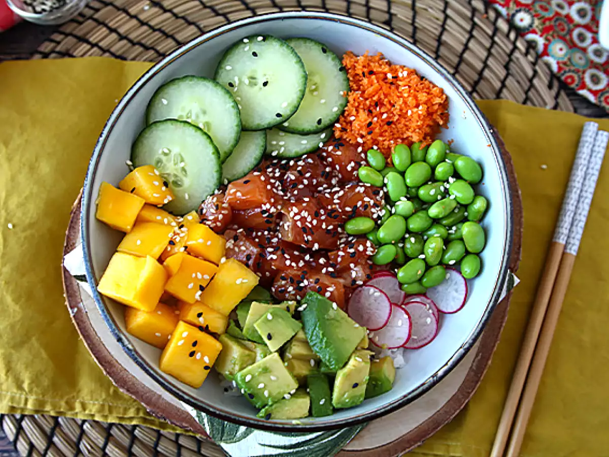Poké bowl med lax - foto 2