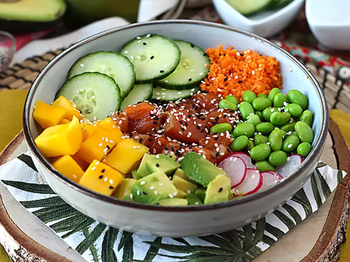 Poké bowl med lax - foto 5