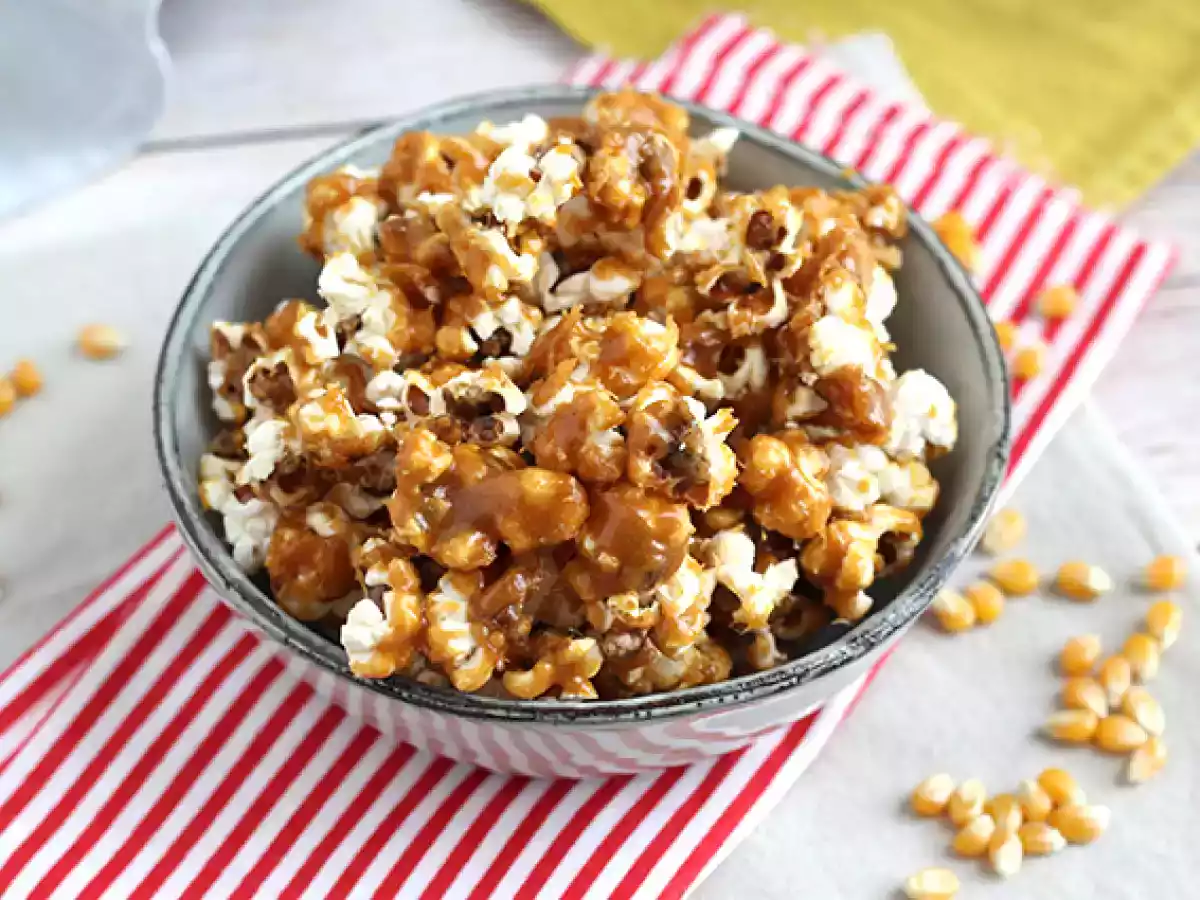 Popcorn med karamell - foto 2