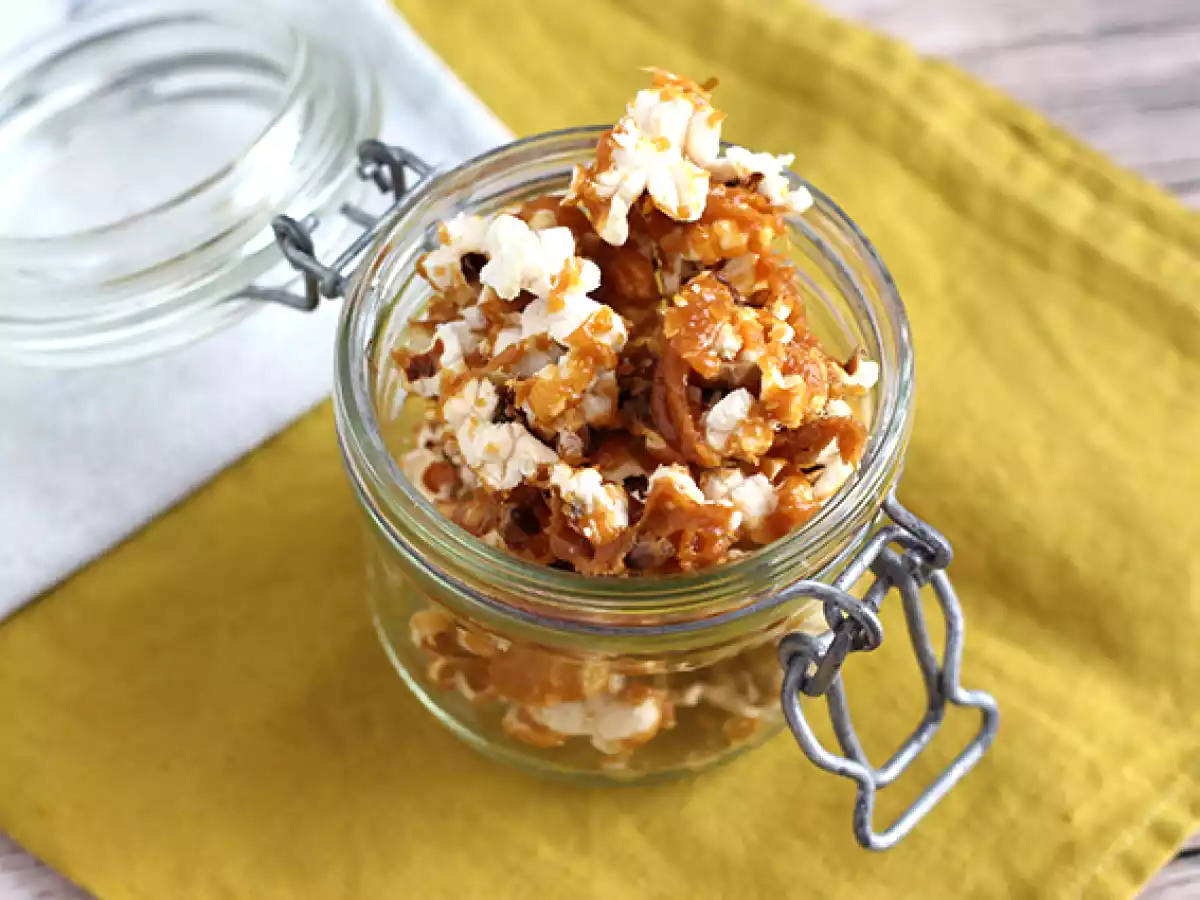 Popcorn med karamell - foto 3
