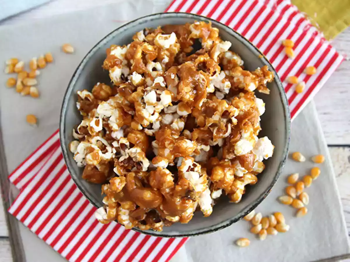 Popcorn med karamell - foto 5