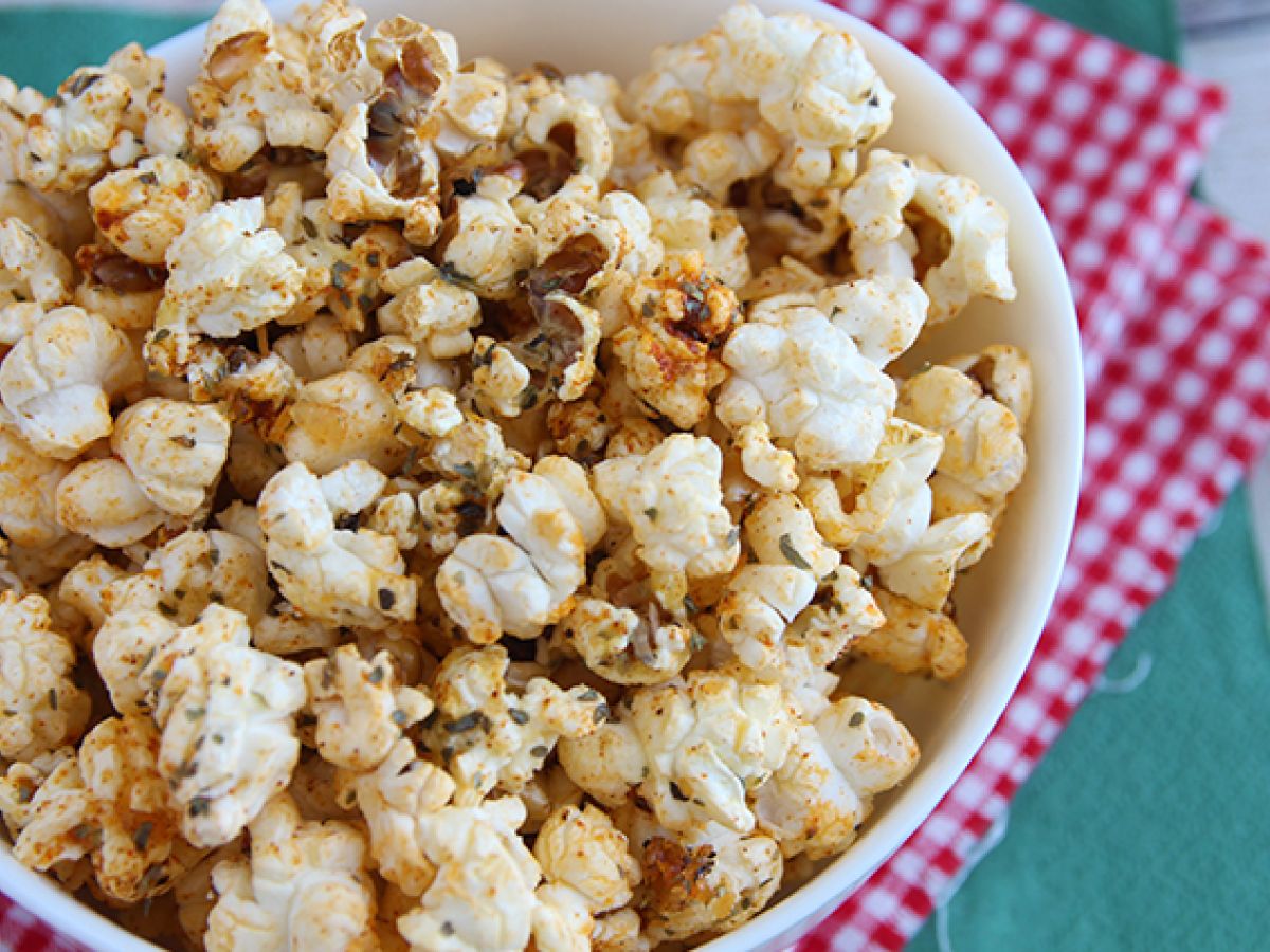 Popcorn med pizzakrydda - foto 3