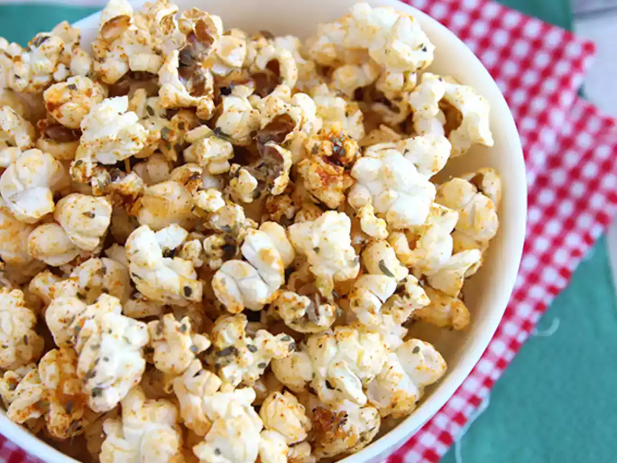Popcorn med pizzakrydda - foto 3